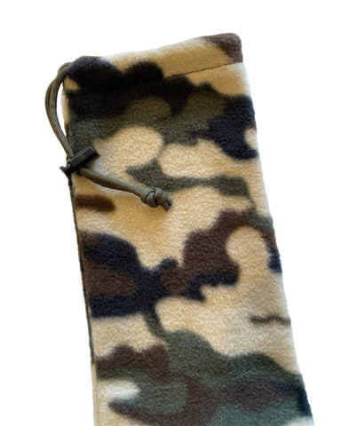 Camouflage Fleece Archery Bow Sock - Camo Bow Case - Hunting Fleece Bow Protector - Archery Gear - Archery Case - Archery Accessory