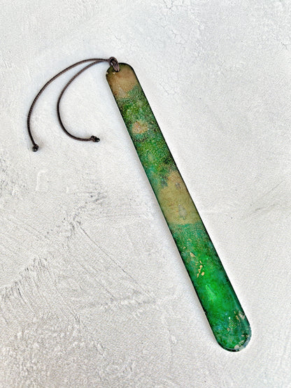 Ellie B's Creations - Metal Sasquatch Bookmark - Handmade Bigfoot Bookmark - Camper Gift - Hiker Gift - Pine Trees Bookmark - Adventure Gift