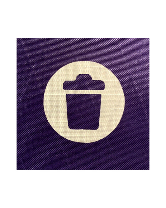 Trash Circle Sticker - Trash Sticker - Waste Sticker - Garbage Sticker - Backpack Organization - Pouch Labels