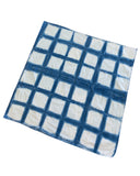 Ellie B's Creations - Blue Shibori Squares Bandanna - Tie Dye Handkerchief - Tie Dye Bandana - Colorful Bandana - Backpacking Bandana