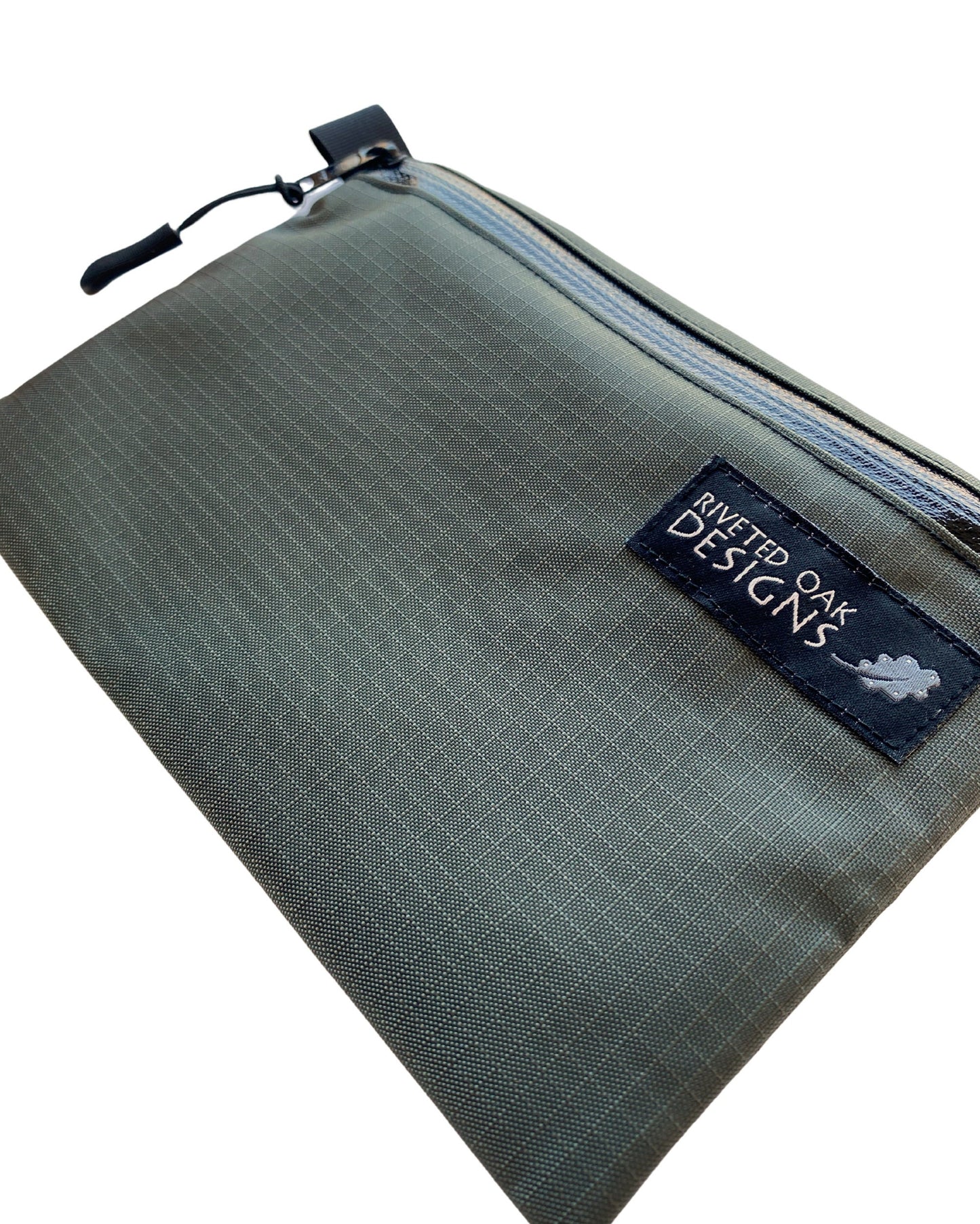 5"x7" Gray 210D Robic Ripstop Nylon Zipper Pouch - Ultralight Pouch - Nylon Pouch - Ultralight Backpacking Gear - Hiking Pouch