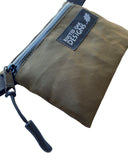 3.5"x4.5" Olive Green Ultralight Ecopak EXP200 Zipper Pouch - Challenge Ecopak - Ultralight Backpacking Gear - Recycled Fabric Pouch
