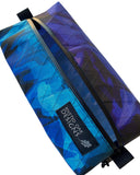 Ultralight Blue Purple Gradient X-Pac 8”x4”x2" Box Pouch - VX21 X-Pac Pouch - Ultralight Backpacking Gear - Hiking Pouch
