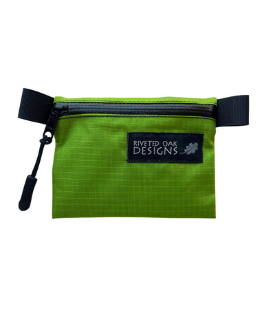 3.5"x4.5" Green 210D Robic Ripstop Nylon Zipper Pouch - Ultralight Pouch - Nylon Pouch - Ultralight Backpacking Gear - Trail Wallet
