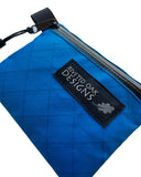 3.5"x4.5" Blue Ultralight Ecopak EXP200 Zipper Pouch - Challenge Ecopak - Ultralight Backpacking Gear - Recycled Fabric Pouch - Hiking Pouch
