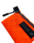 3.5"x4.5" Orange Ultralight Ecopak EXP200 Zipper Pouch - Challenge Ecopak - Ultralight Backpacking Gear - Recycled Fabric Pouch