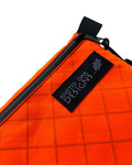 5"x7" Orange Ultralight Ecopak EXP200 Zipper Pouch - Challenge Ecopak - Ultralight Backpacking Gear - Recycled Fabric Pouch