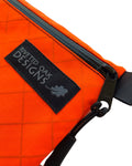 5"x7" Orange Ultralight Ecopak EXP200 Zipper Pouch - Challenge Ecopak - Ultralight Backpacking Gear - Recycled Fabric Pouch