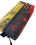 Ultralight Red Orange Yellow Gradient X-Pac 8”x4”x2" Box Pouch - VX21 X-Pac Pouch - Ultralight Backpacking Gear - Hiking Pouch