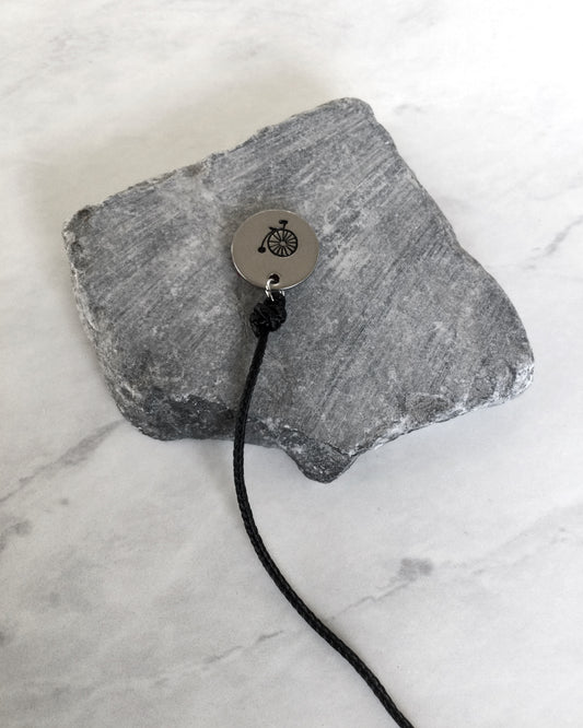 Vintage Bicycle Camera Lens Cap Leash