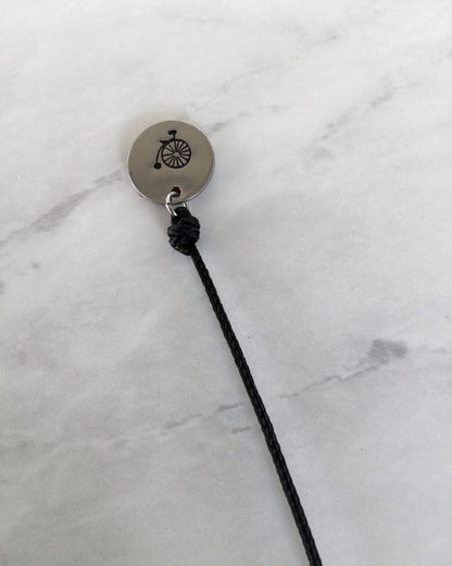 Vintage Bicycle Camera Lens Cap Leash