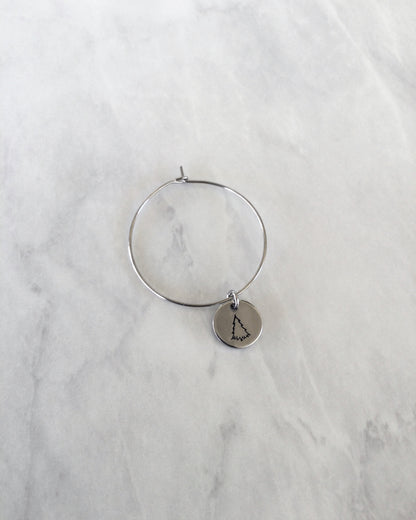 Outdoor Adventures Stainless Steel Wineglass Charms