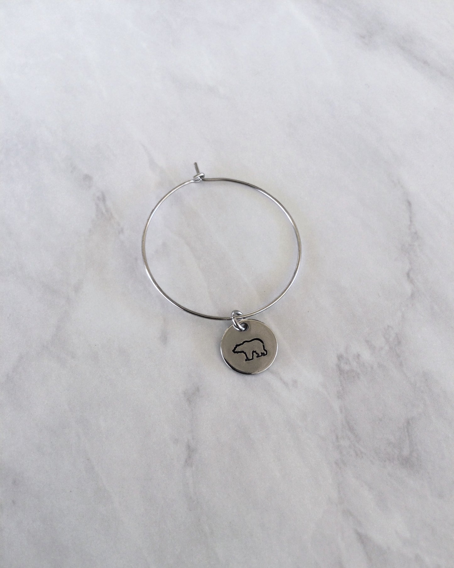 Outdoor Adventures Stainless Steel Wineglass Charms